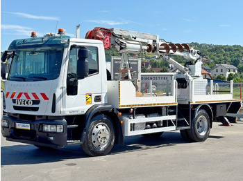 Camion, Camion grue Iveco Eurocargo 120E22 * Bohrgerät auf LKW + FUNK *TOP: photos 4