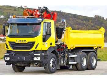 Camion grue, Camion benne Iveco TRAKKER 360 * Kipper 4,90m* KRAN/FUNK*6x4: photos 5