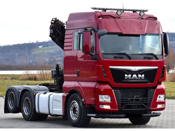 MAN TGX 28.480 Sattelzugmaschine + HMF 2120 K5/FUNK  en leasing occasion MAN TGX 28.480 Sattelzugmaschine + HMF 2120 K5/FUNK