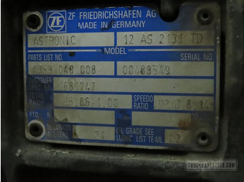 Boîte de vitesse pour Camion DAF Gearbox & Clutch Parts Versnellingsbak 12AS2131TD DAF: photos 3