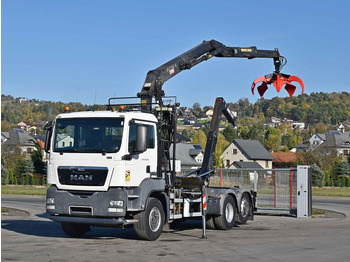 Camion ampliroll, Camion grue MAN TGS 26.360: photos 2