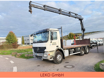 Camion plateau, Camion grue Mercedes-Benz Actros 2636-Plateau Hiab Krahn: photos 4