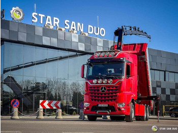 Camion benne neuf Mercedes-Benz  AROCS 3358L 6x4 HIAB 192X-HIPRO E-6 Crane Kippe: photos 4