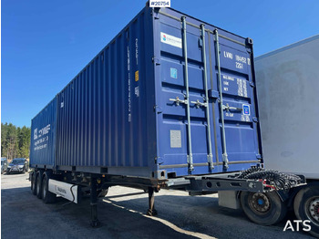 Semi-remorque porte-conteneur/ Caisse mobile KRONE