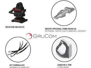 Benne preneuse pour Grue auxiliaire neuf Clamshell bucket with sidewalls BV-L 125: photos 3 Benne preneuse pour Grue auxiliaire neuf Clamshell bucket with sidewalls BV-L 125: photos 3