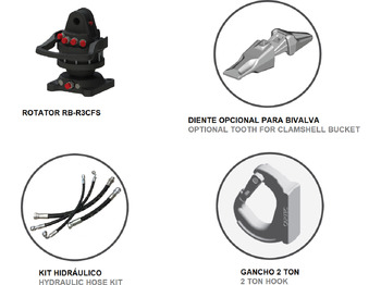 Benne preneuse pour Grue auxiliaire neuf Clamshell bucket with sidewalls BV-L 205: photos 5