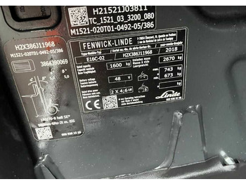 Chariot élévateur électrique Linde E16C-02: photos 4