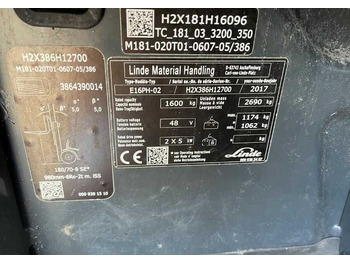 Chariot élévateur électrique Linde E16PH-02: photos 4