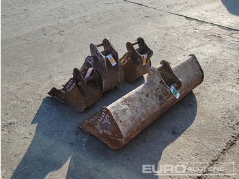 Godet 48" Ditching, 12", 12", 10" Digging Bucket 30-40mm Pin to suit Mini Excavator: photos 3