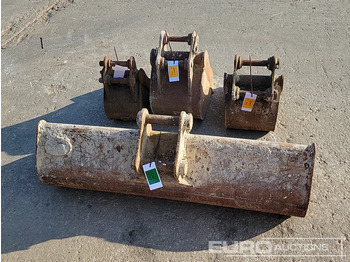 Godet 48" Ditching, 12", 12", 10" Digging Bucket 30-40mm Pin to suit Mini Excavator: photos 4