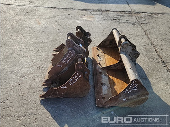 Godet 48" Ditching, 12", 12", 10" Digging Bucket 30-40mm Pin to suit Mini Excavator: photos 2