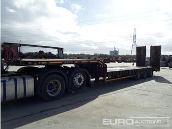 Semi-remorque plateau King Tri Axle Step Frame Low Loader Trailer