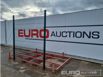 Machine agricole Unused Galvanised & Powder Coated Heavy Duty (5mm) Wire Mesh Fencing, 25 x H2.4m x W2.2m Panels, 26 x 60mm x 60mm x3m Posts, with Fittings (Black): photos 3 Machine agricole Unused Galvanised & Powder Coated Heavy Duty (5mm) Wire Mesh Fencing, 25 x H2.4m x W2.2m Panels, 26 x 60mm x 60mm x3m Posts, with Fittings (Black): photos 3