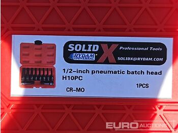 Matériel de chantier Unused Solid X 1/2" 10pc Pneumatic Alan Key Socket Set: photos 5