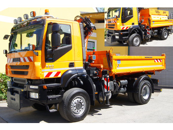 Camion benne IVECO 190T33 Trakker 4x4/ATLAS 85.2/Euro5/Winterdienst/Streuer: photos 2