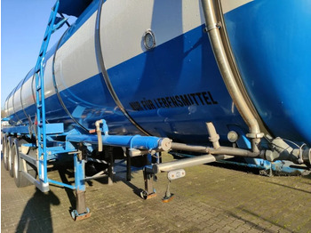 Semi-remorque citerne LAG 32000 liter tankoplegger met pomp ADR/VLG