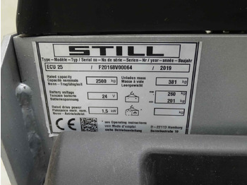 Transpalette Still ECU25/1800MM: photos 5