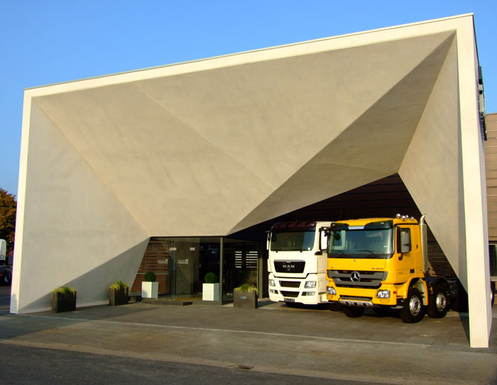 Le bureau et l'atelier de MARGARITIS Trucks à Cologne