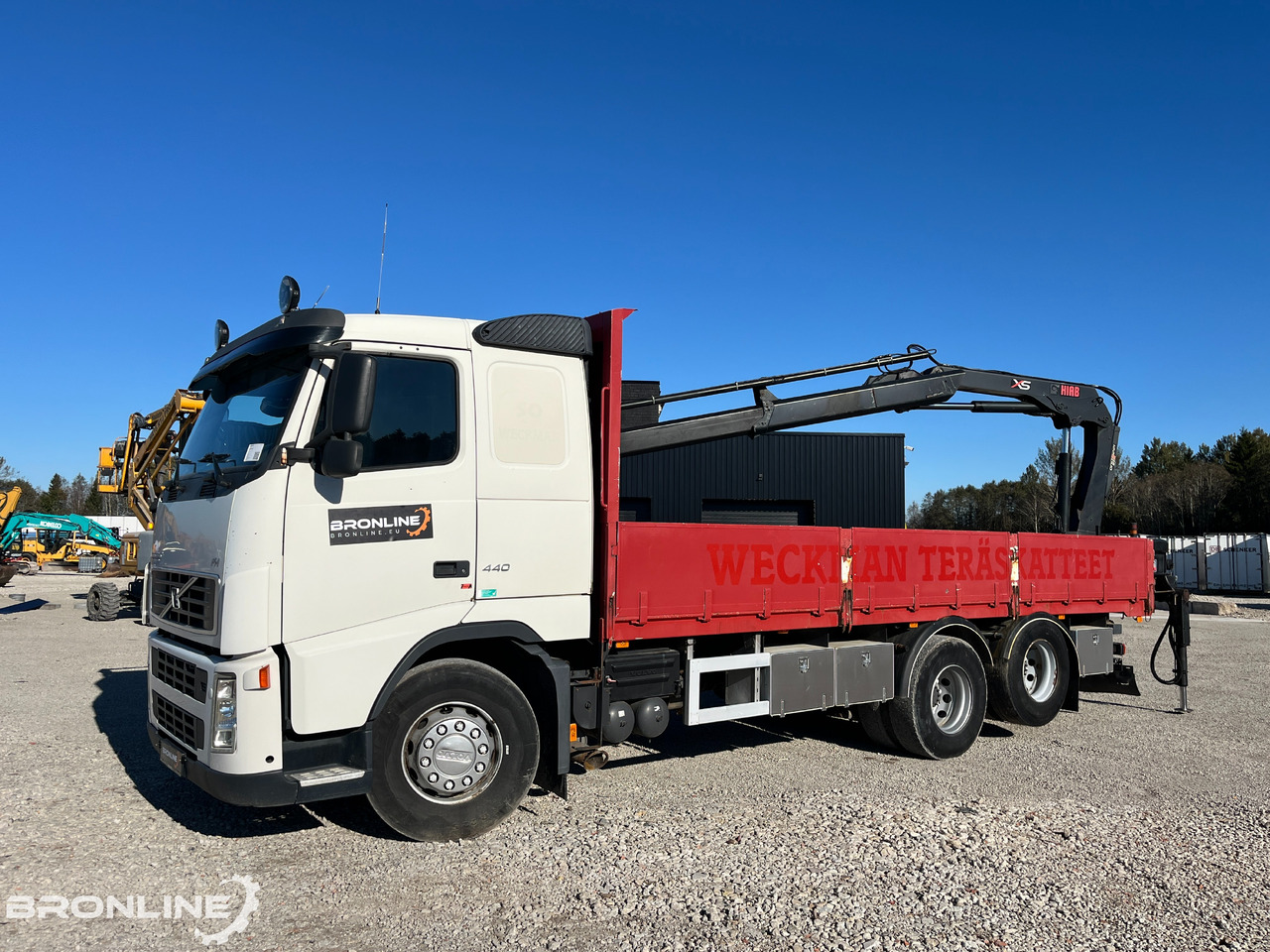 2006 Volvo FH 440 6x2 Flatbed + Crane - Camion plateau, Camion grue: photos 4 2006 Volvo FH 440 6x2 Flatbed + Crane - Camion plateau, Camion grue: photos 4