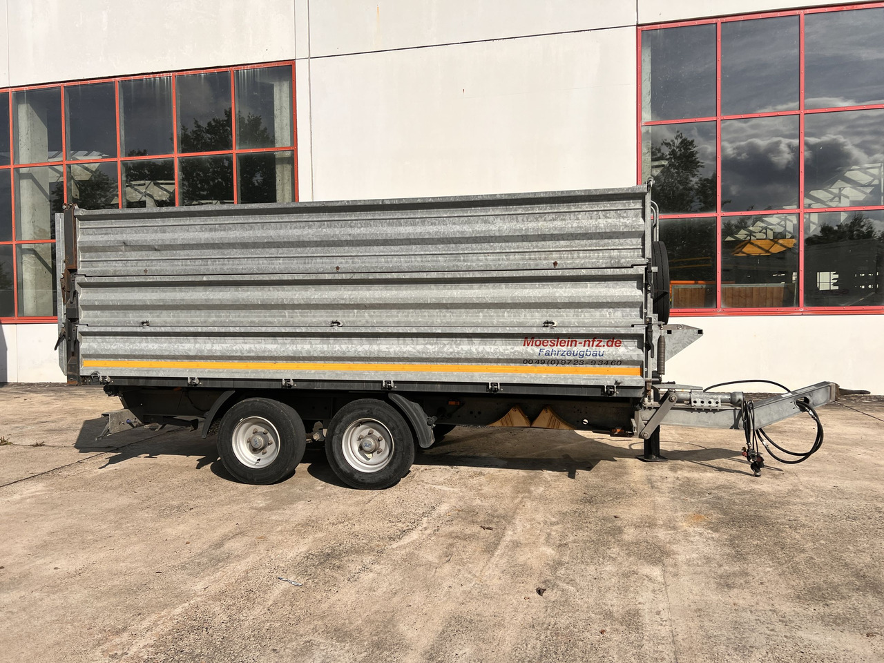 Möslein TDS 13 Schwebheim 13 t Tandemkipper- Tieflader, Aufsatzbordwände - Remorque benne: photos 1 Möslein TDS 13 Schwebheim 13 t Tandemkipper- Tieflader, Aufsatzbordwände - Remorque benne: photos 1