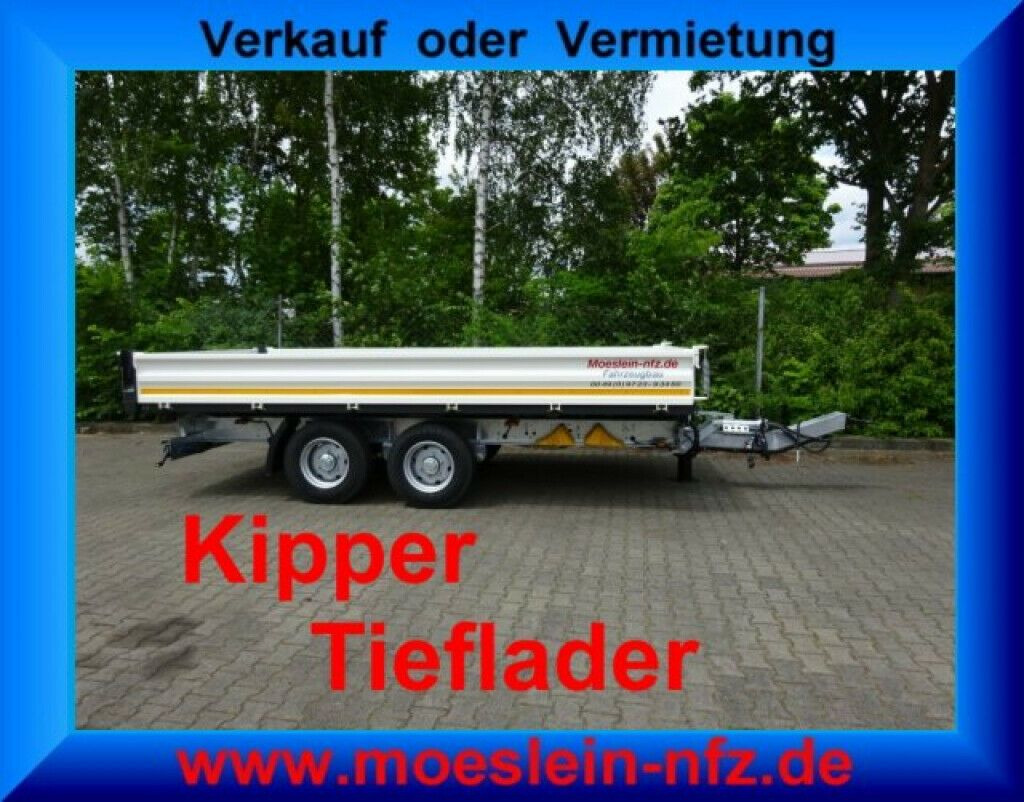 Möslein neuer Tandem 3- Seitenkipper Tieflader-- Neufah - Remorque benne: photos 2 Möslein neuer Tandem 3- Seitenkipper Tieflader-- Neufah - Remorque benne: photos 2
