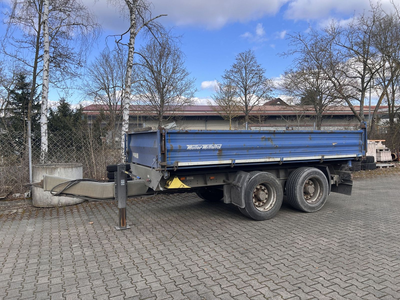 Remorque benne Müller-Mitteltal 18 t Tandemkipper- Tieflader