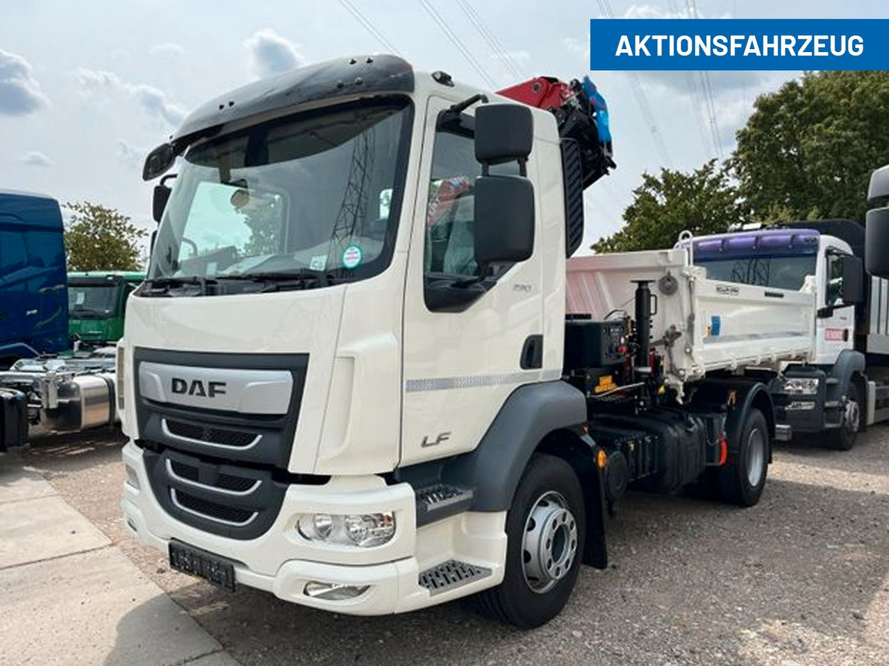 DAF LF 290 16t Meiller Krankipper Tageszulassung DAF LF 290 16t Meiller Krankipper Tageszulassung - Camion benne, Camion grue: photos 1 DAF LF 290 16t Meiller Krankipper Tageszulassung DAF LF 290 16t Meiller Krankipper Tageszulassung - Camion benne, Camion grue: photos 1