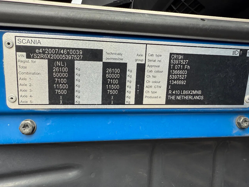 Camion à rideaux coulissants Scania R410 2015 ! retarder ! comby 113 m3: photos 11