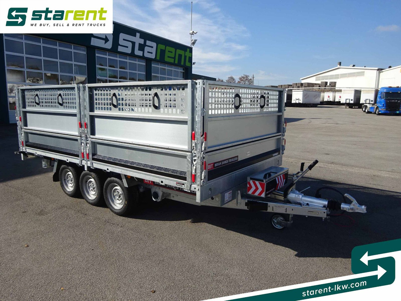 Brian James Trailers Tipper, Elektrisch Kippbar, Rampen - Remorque plateau: photos 3 Brian James Trailers Tipper, Elektrisch Kippbar, Rampen - Remorque plateau: photos 3