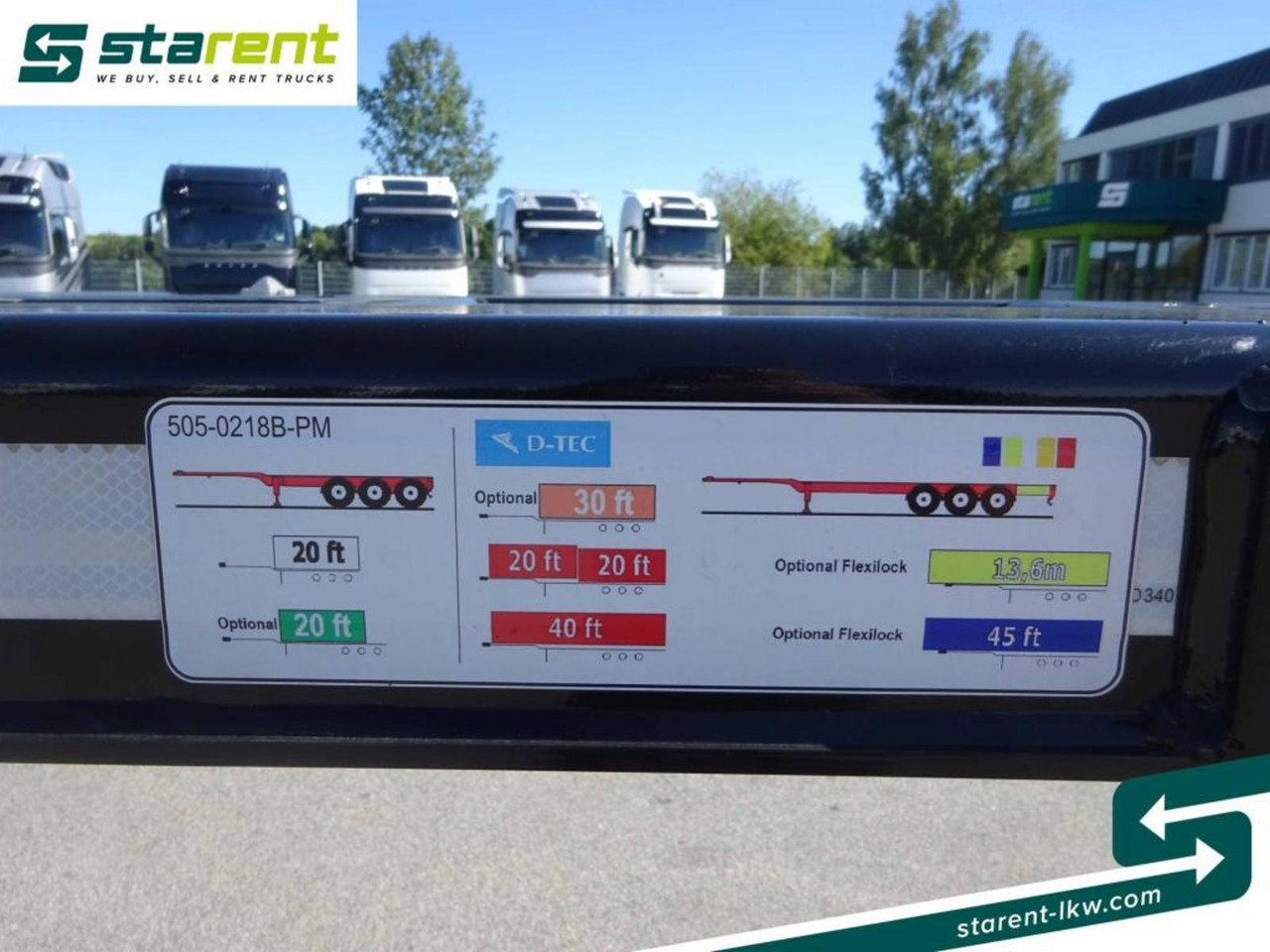 Remorque porte-conteneur/ Caisse mobile neuf D-TEC Portmaster 1x20 / 2x20 / 1x30 / 1x40 / 1x45: photos 20