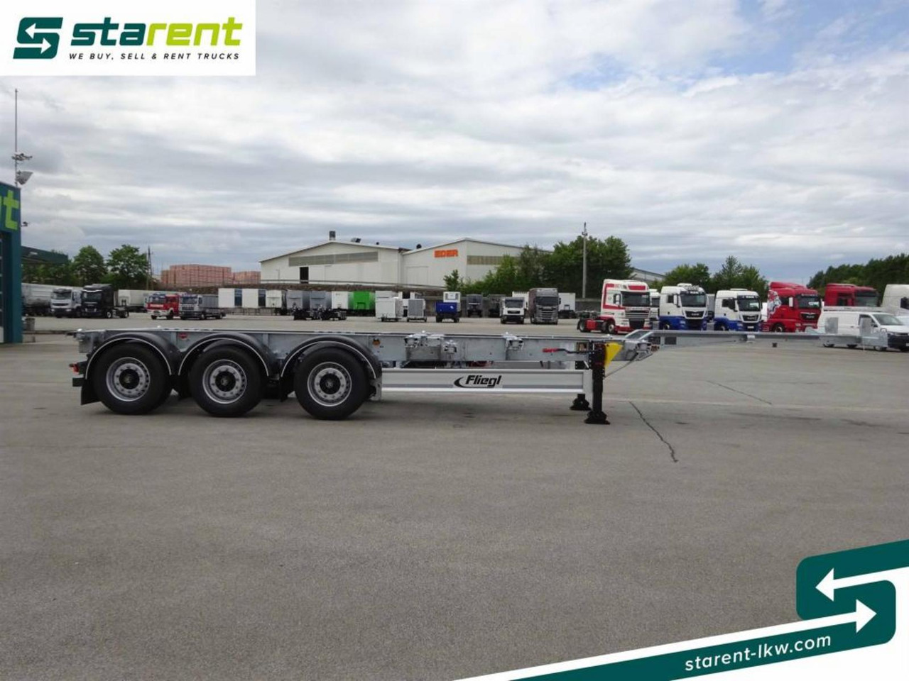 Fliegl Containerchassis ADR 1x20/2x20/1x30/1x40/1x45 - Semi-remorque châssis: photos 4 Fliegl Containerchassis ADR 1x20/2x20/1x30/1x40/1x45 - Semi-remorque châssis: photos 4