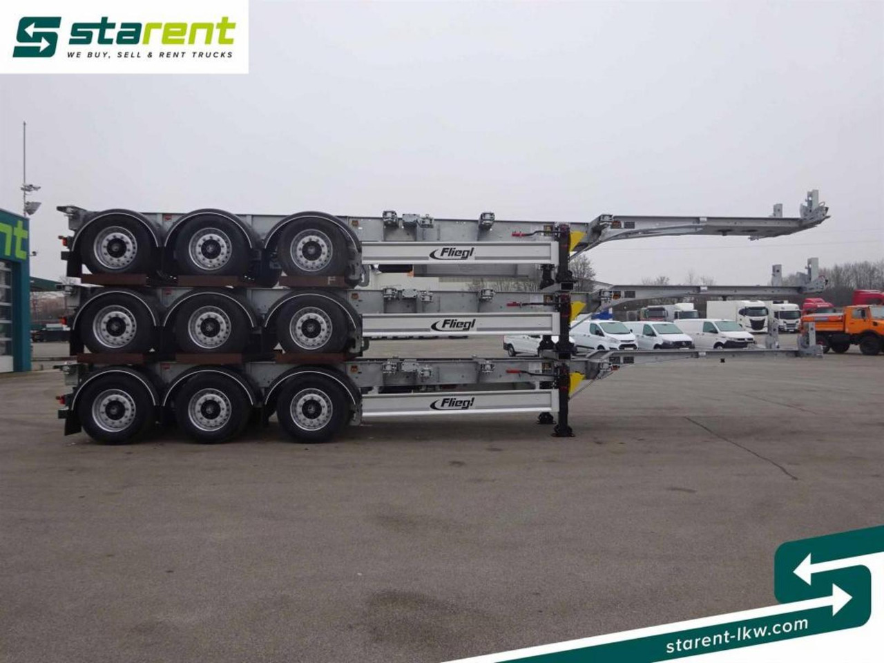 Fliegl Containerchassis ADR, 1x20 / 2x20 / 1x30 / 1x40 - Semi-remorque porte-conteneur/ Caisse mobile: photos 4 Fliegl Containerchassis ADR, 1x20 / 2x20 / 1x30 / 1x40 - Semi-remorque porte-conteneur/ Caisse mobile: photos 4