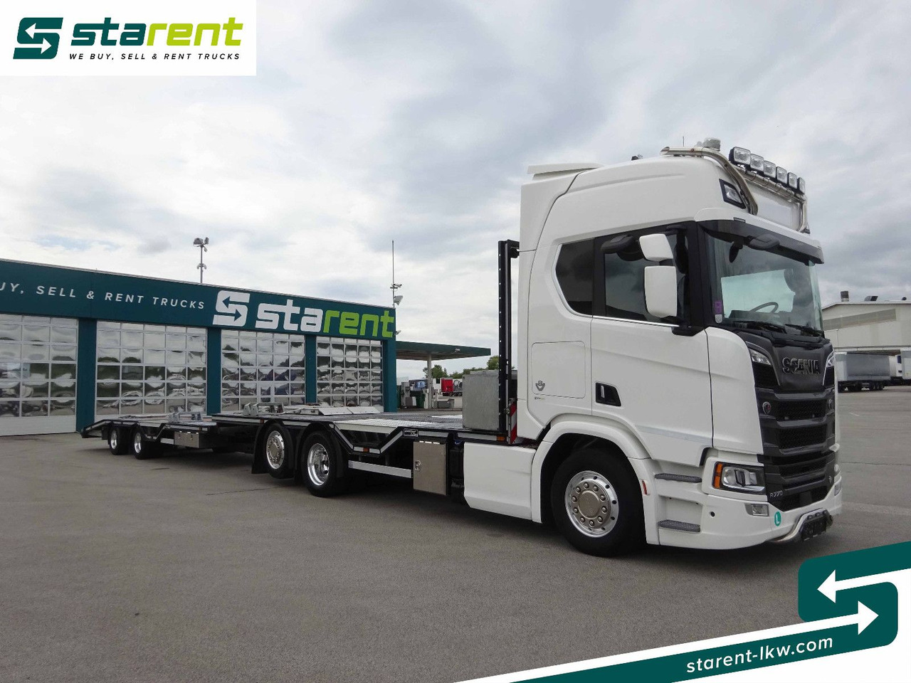 Scania R770 V8 Fahrzeugtransporter + Ziegler Anhänger - Camion porte-voitures: photos 3 Scania R770 V8 Fahrzeugtransporter + Ziegler Anhänger - Camion porte-voitures: photos 3
