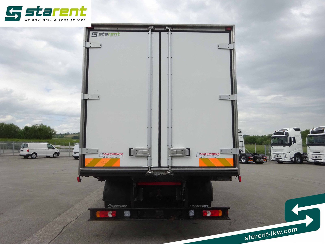 Camion porte-conteneur/ Caisse mobile Volvo FL250 Wechselaufbau, Scheuwimmer Kühlwab, TK: photos 6
