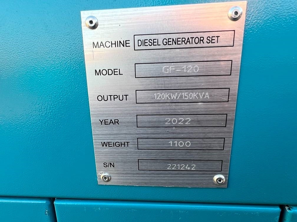 Groupe électrogène neuf Ricardo 150KVA (120KW) SILENT GENERATOR 3 PHASE 50HZ 400V: photos 7