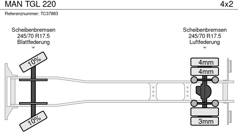 MAN TGL 220 - Camion à rideaux coulissants: photos 5 MAN TGL 220 - Camion à rideaux coulissants: photos 5