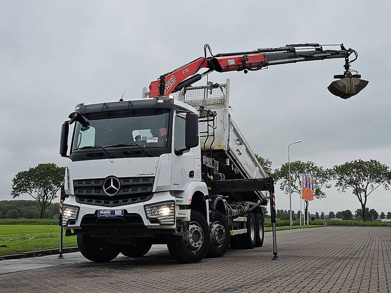 Mercedes-Benz AROCS 3243 FASSI F175A023 - Camion benne, Camion grue: photos 1 Mercedes-Benz AROCS 3243 FASSI F175A023 - Camion benne, Camion grue: photos 1
