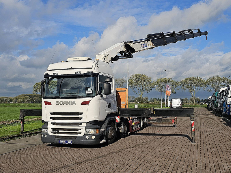 Scania R490 - Camion plateau, Camion grue: photos 2 Scania R490 - Camion plateau, Camion grue: photos 2