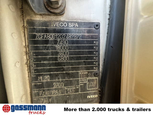 Iveco EuroCargo ML80E18K 4x2 - Camion benne: photos 3 Iveco EuroCargo ML80E18K 4x2 - Camion benne: photos 3