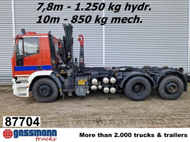 Iveco EuroTech 240E38 6x2-4, Lift-/Lenkachse, - Camion ampliroll, Camion grue: photos 1 Iveco EuroTech 240E38 6x2-4, Lift-/Lenkachse, - Camion ampliroll, Camion grue: photos 1