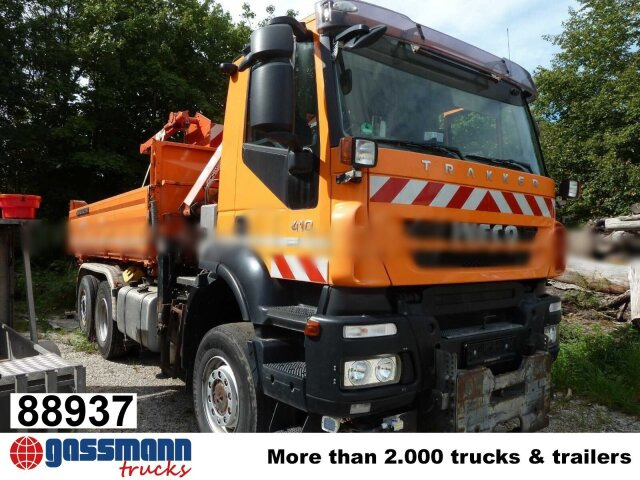 Iveco Trakker AD260T41WY/PS 6x4-4, EEV, - Camion benne, Camion grue: photos 1 Iveco Trakker AD260T41WY/PS 6x4-4, EEV, - Camion benne, Camion grue: photos 1