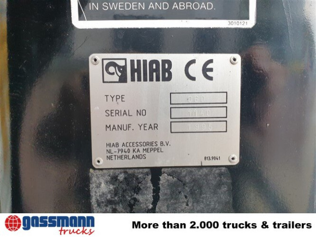 Camion ampliroll, Camion grue MAN 14.152 F 4x2 BB mit Kran Hiab 060-2: photos 6