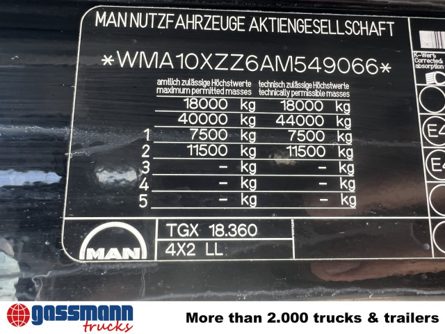 MAN TGA 18.360 4x2 LL, Fahrschulausstattung - Camion porte-conteneur/ Caisse mobile: photos 3 MAN TGA 18.360 4x2 LL, Fahrschulausstattung - Camion porte-conteneur/ Caisse mobile: photos 3