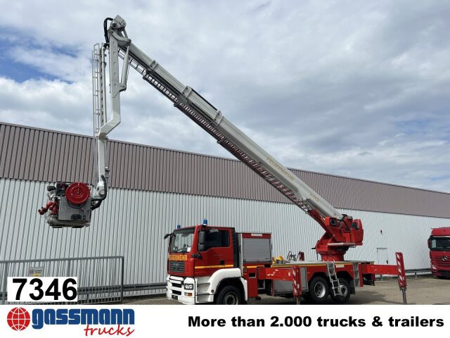 MAN TGA 26.360 6x2-2 LL, Magirus ALP 375 - Camion de pompier: photos 1 MAN TGA 26.360 6x2-2 LL, Magirus ALP 375 - Camion de pompier: photos 1