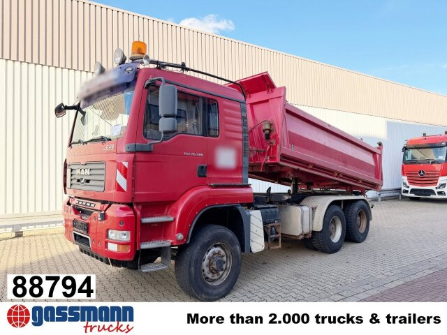 MAN TGA 26.480 6X6H BL, HydroDrive, Intarder, - Camion benne: photos 1 MAN TGA 26.480 6X6H BL, HydroDrive, Intarder, - Camion benne: photos 1