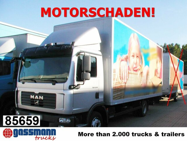 MAN TGL 8.210 4X2 BL mit LBW MBB, MOTORSCHADEN! - Camion fourgon: photos 1 MAN TGL 8.210 4X2 BL mit LBW MBB, MOTORSCHADEN! - Camion fourgon: photos 1