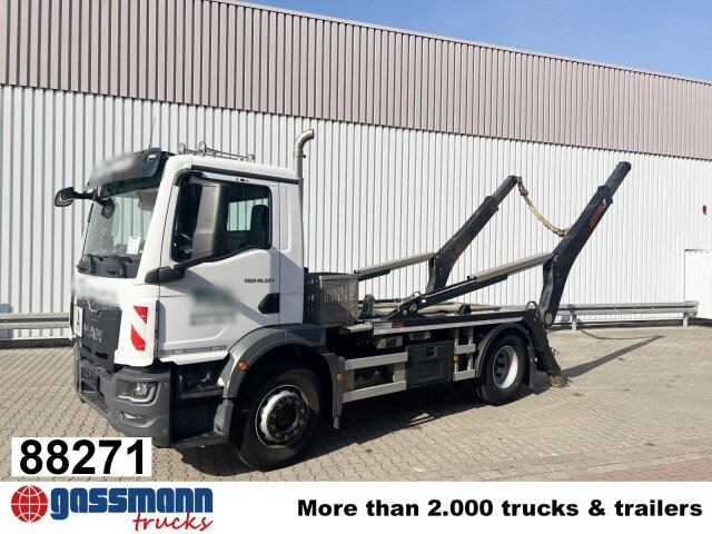 MAN TGM 18.320 4x2 BL, Hiab Tele-Absetzanlage, Funk - Camion multibenne: photos 1 MAN TGM 18.320 4x2 BL, Hiab Tele-Absetzanlage, Funk - Camion multibenne: photos 1