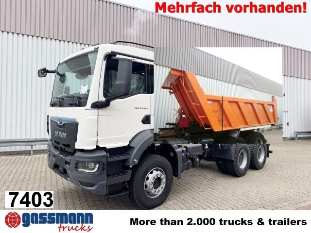 MAN TGS 33.440 BB 6x4, Stahlmulde 12-16m³ - Tombereau: photos 1 MAN TGS 33.440 BB 6x4, Stahlmulde 12-16m³ - Tombereau: photos 1