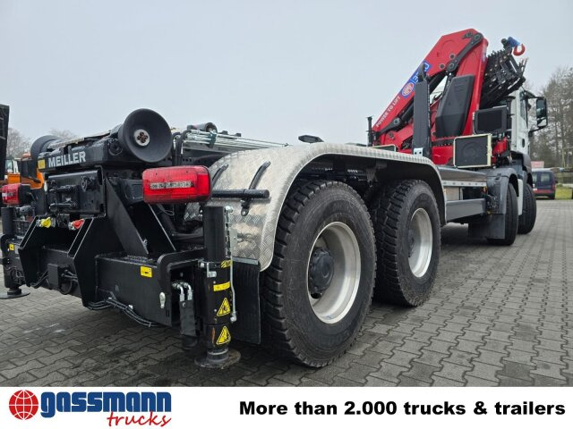 MAN TGS 35.480 8X4 BL, Intarder, Kran HMF 3220-K6, - Camion ampliroll, Camion grue: photos 3 MAN TGS 35.480 8X4 BL, Intarder, Kran HMF 3220-K6, - Camion ampliroll, Camion grue: photos 3