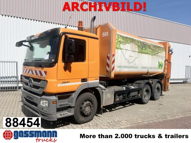 Mercedes-Benz Actros 2641/48 L 6x4, Seilabroller, Haller - Benne à ordures ménagères: photos 1 Mercedes-Benz Actros 2641/48 L 6x4, Seilabroller, Haller - Benne à ordures ménagères: photos 1